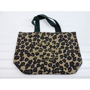Muveil Leopard Print Canvas Tote Bag